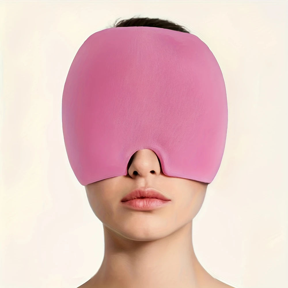 Migraine Headache Relief Cap Gel Ice Head Wrap Hot and Cold Therapy Headache Eyes Mask Sinus Puffy Eyes Tension Stress Relief