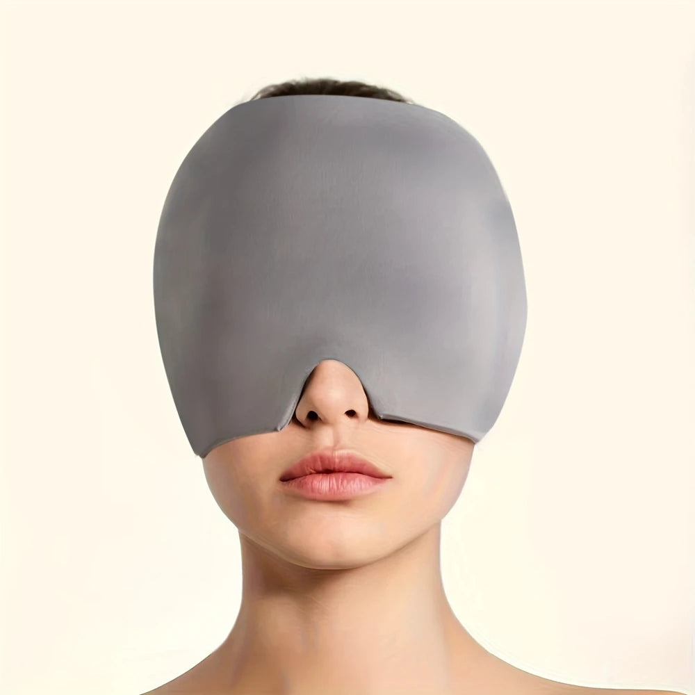 Migraine Headache Relief Cap Gel Ice Head Wrap Hot and Cold Therapy Headache Eyes Mask Sinus Puffy Eyes Tension Stress Relief