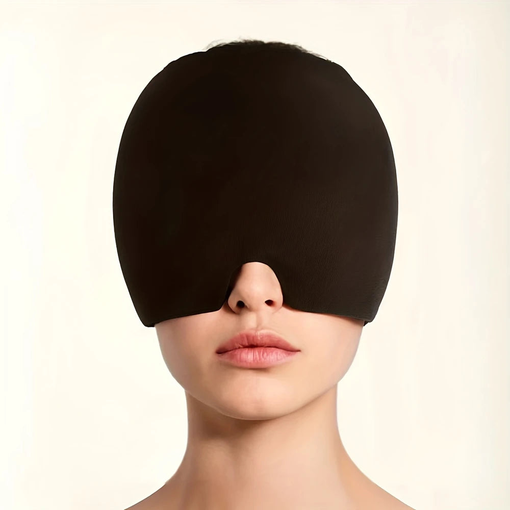 Migraine Headache Relief Cap Gel Ice Head Wrap Hot and Cold Therapy Headache Eyes Mask Sinus Puffy Eyes Tension Stress Relief